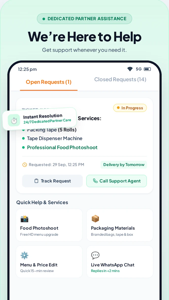Crisfood Restaurant Partner Ap screenshot